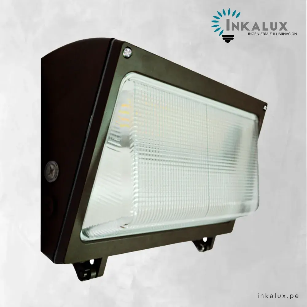 Luminaria Wall Pack LED Alta Gama INKALUX – Serie WP900 | 45W IP66 IK09 | Disponible en 3000K – 4000K – 6000K