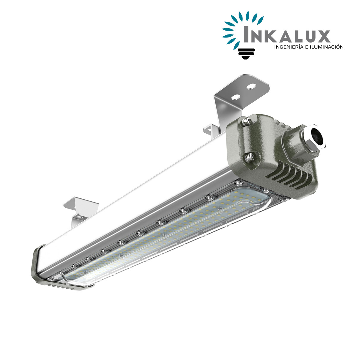 Luminaria LED Antiexplosiva Lineal 60W ATEX IP66 IK10 – INKALUX EXD-GUARD LINEAR - Imagen 10