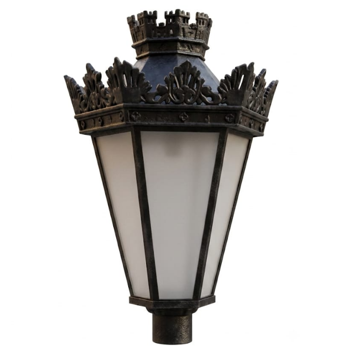 Farola LED ornamental Colonial Imperial para parques y plazas