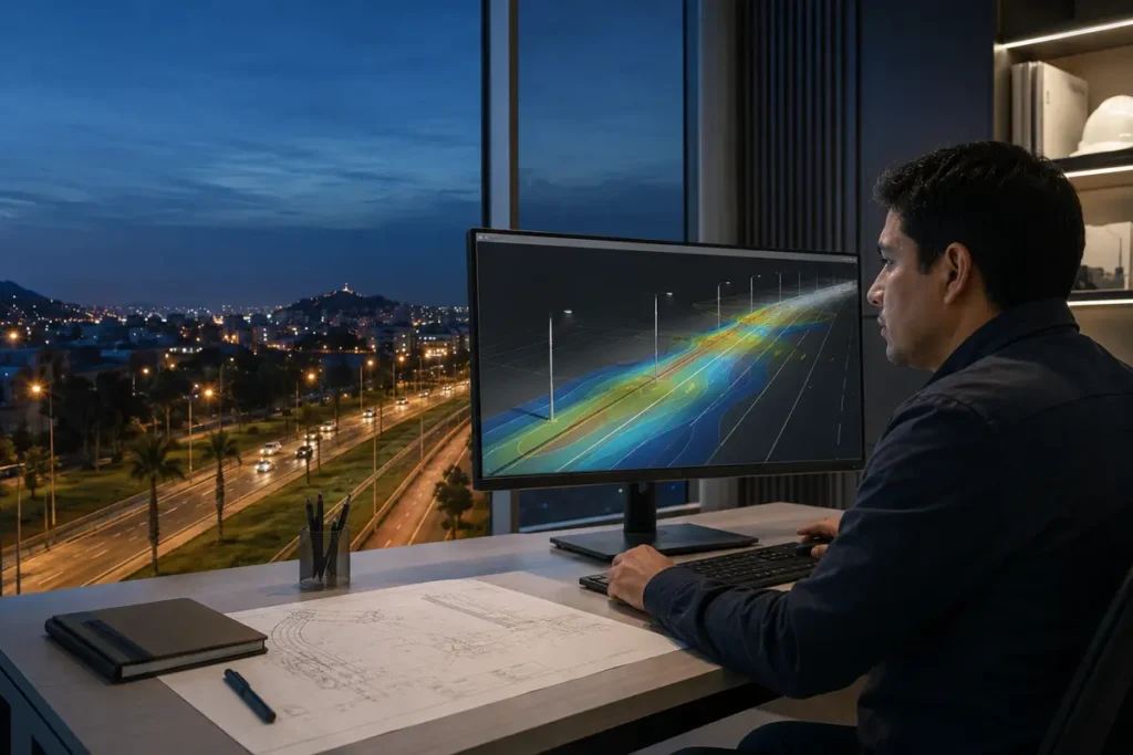 Diseño y soluciones profesionales de iluminación LED INKALUX para proyectos en Perú.