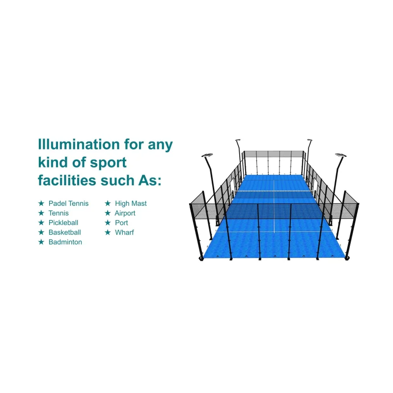 Luminaria LED para cancha de pádel ROKEE G19 240W–420W - detalle 3