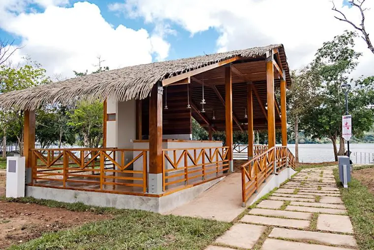 Módulo turístico y sendero del proyecto Laguna Sauce
