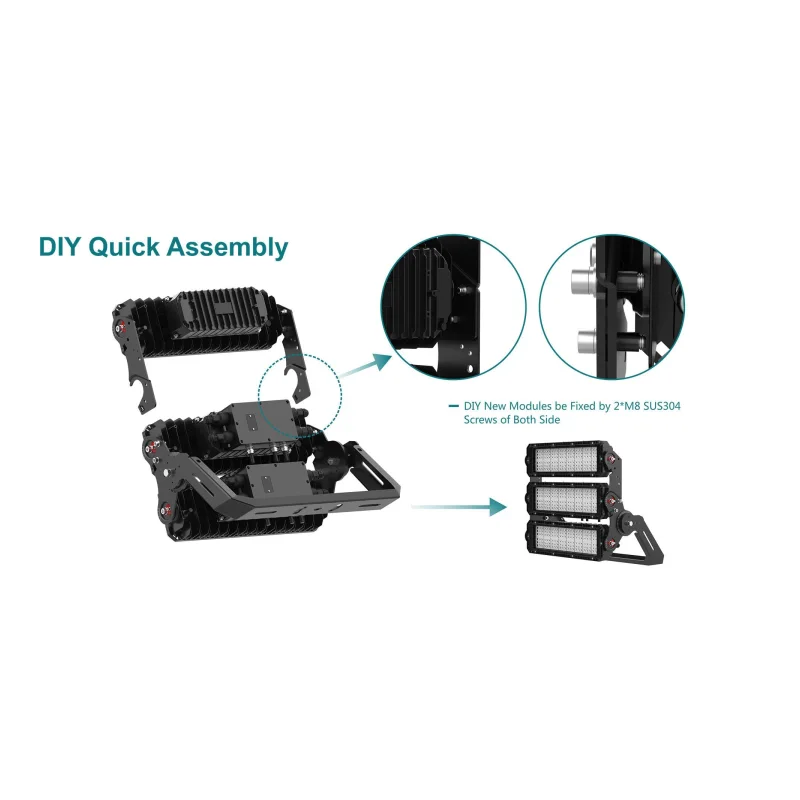 Proyector LED modular para estadio ROKEE G17 200W–1800W - detalle 3