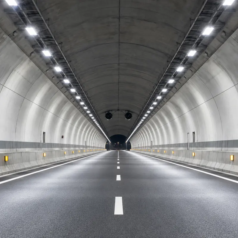 Iluminación LED para túneles e infraestructura